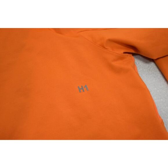 Asics H1 Running 1/4 Zip Fleece Jacket Athletic Orange Performance Mens Size XL - Picture 12 of 12